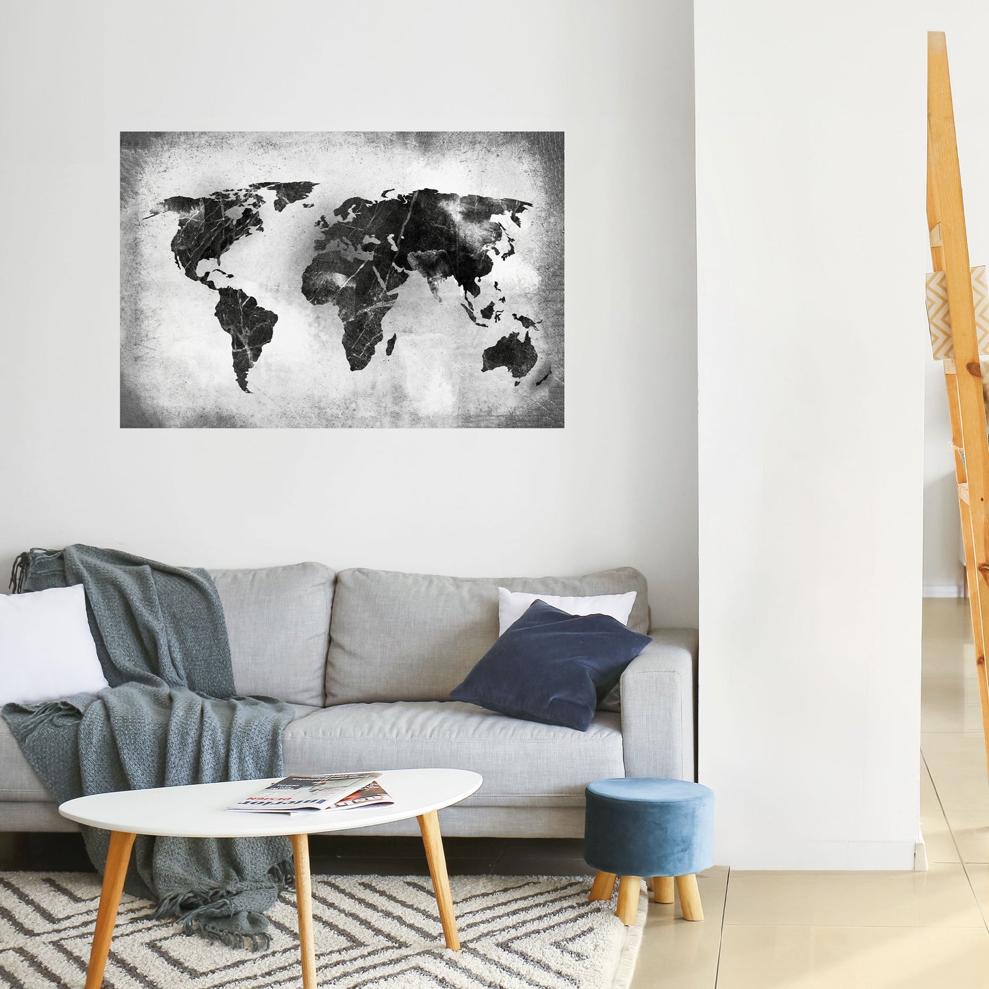 CONTINENTI IN OMBRA Poster orizzontale staccabile e attaccabile