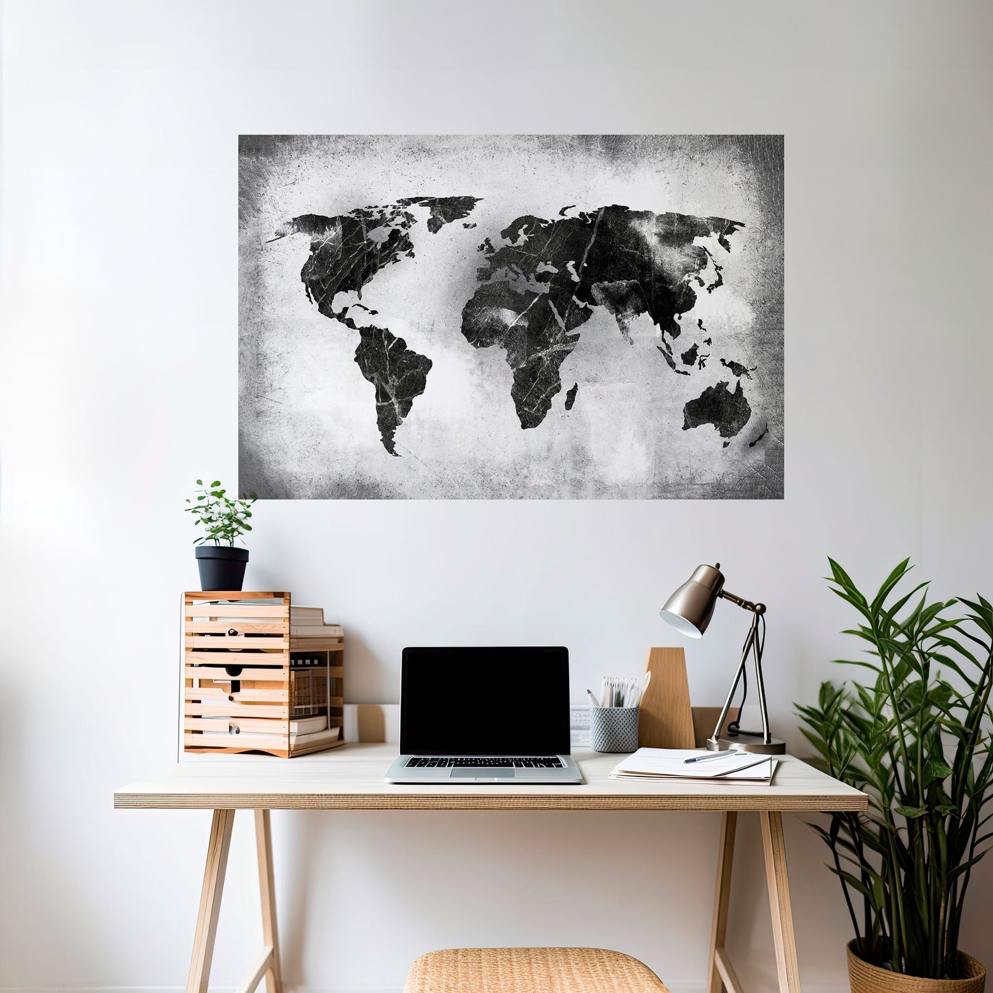 CONTINENTI IN OMBRA Poster orizzontale staccabile e attaccabile