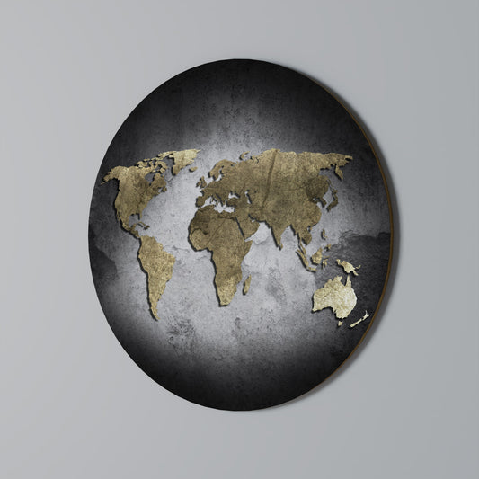 Golden Globe Treasure - Decorazione murale rotonda