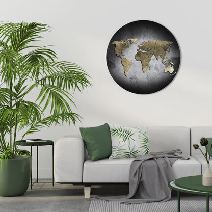 Golden Globe Treasure - Decorazione murale rotonda