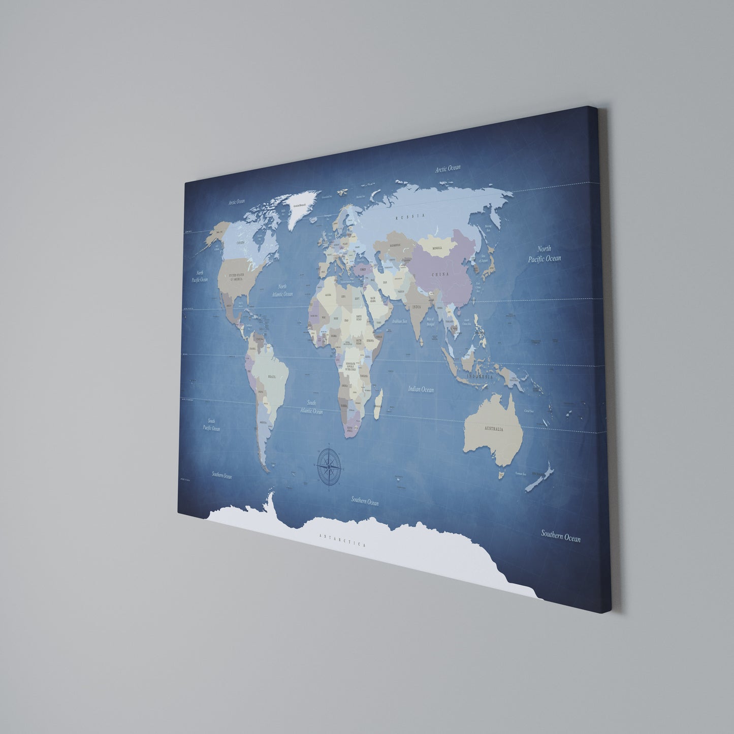 MAP OF DISCOVERY Stampa su tela orizzontale