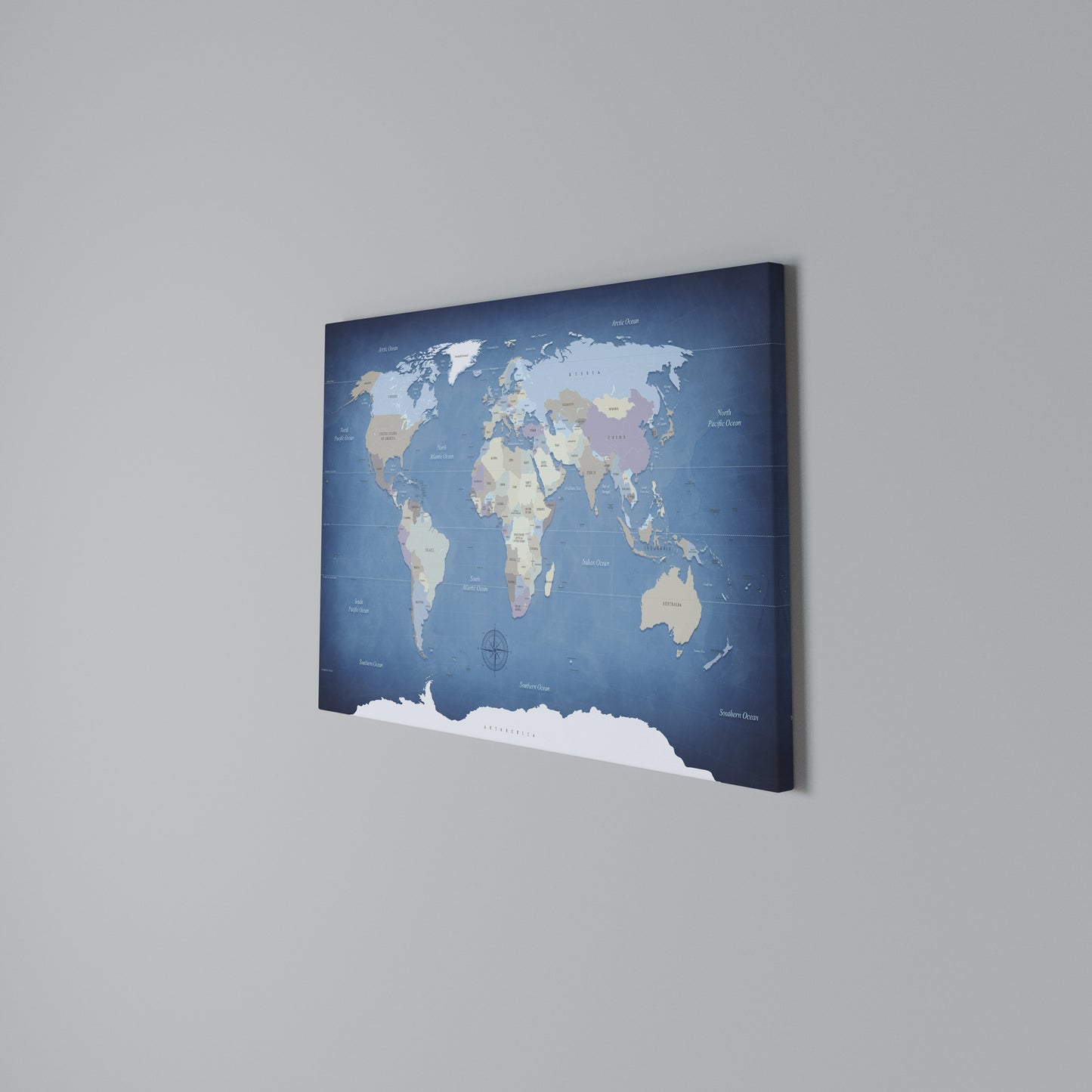 MAP OF DISCOVERY Stampa su tela orizzontale
