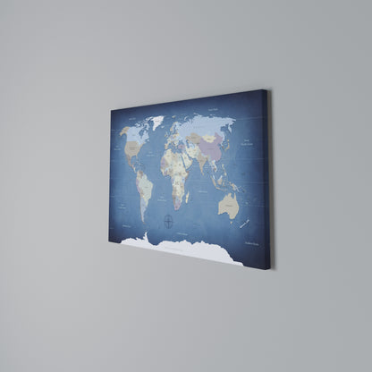 MAP OF DISCOVERY Stampa su tela orizzontale