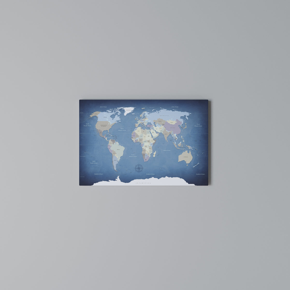 MAP OF DISCOVERY Stampa su tela orizzontale