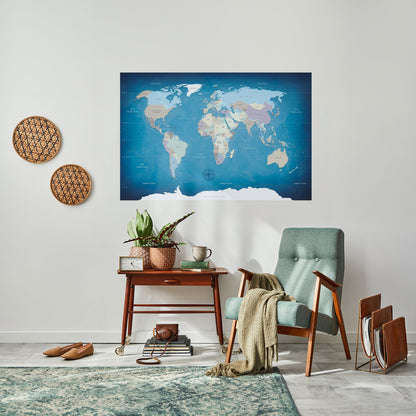 MAPPA DELLA SCOPERTA Poster orizzontale staccabile e attaccabile