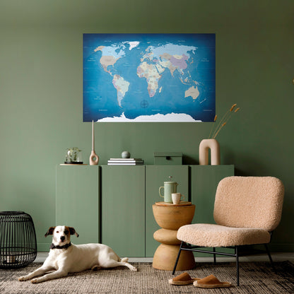 MAPPA DELLA SCOPERTA Poster orizzontale staccabile e attaccabile