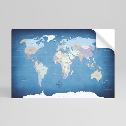 MAPPA DELLA SCOPERTA Poster orizzontale staccabile e attaccabile