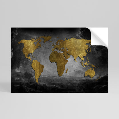 DARK WORLDVIEW Peel and Stick Horizontal Poster