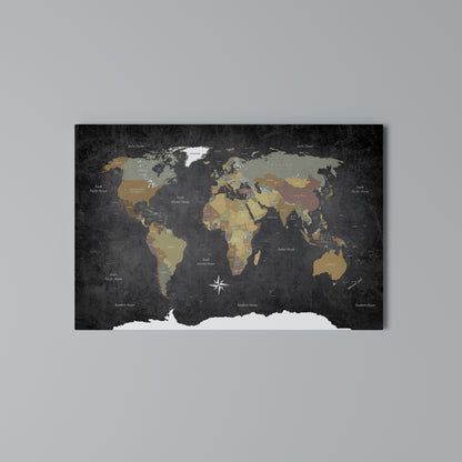 CONTINENTS OF CREATIVITY Stampa su tela orizzontale