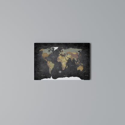 CONTINENTS OF CREATIVITY Stampa su tela orizzontale