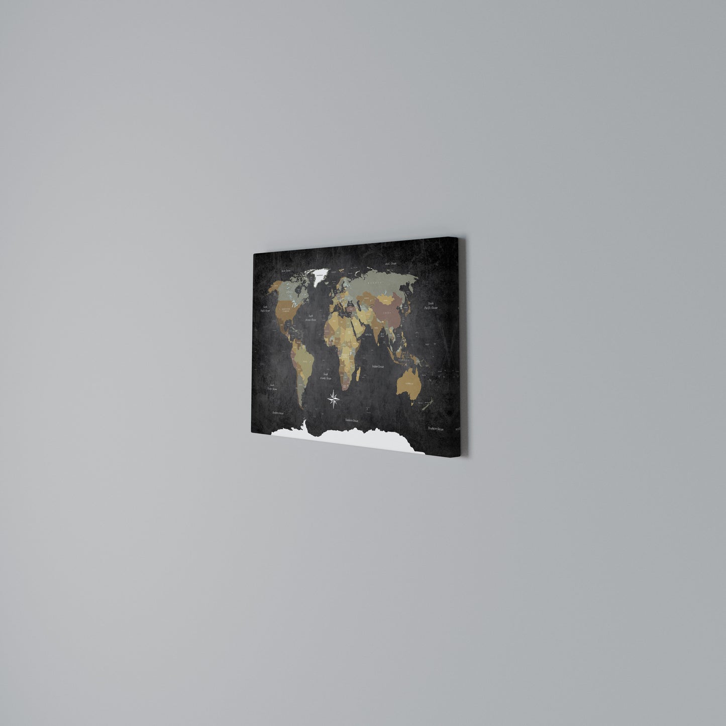 CONTINENTS OF CREATIVITY Stampa su tela orizzontale