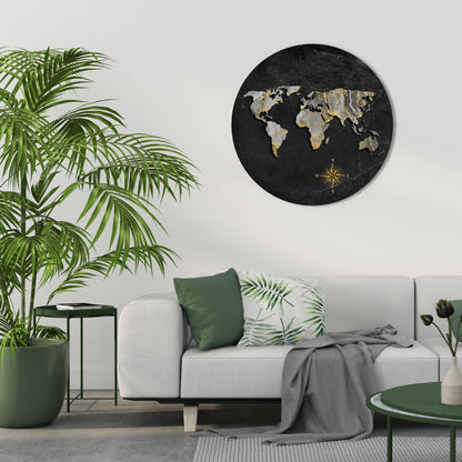 ELEGANTE ARTE DA PARETE ROTONDA IN TUTTO IL MONDO