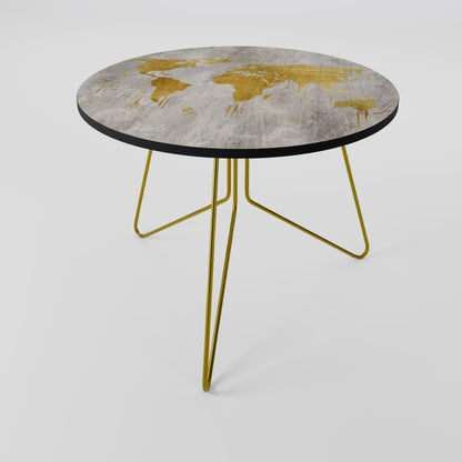 Tavolino da caffè METALLIC WORLDVIEW MAP 69