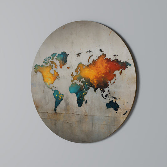 Sfumature globali esplorate Arte murale rotonda
