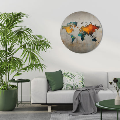 Sfumature globali esplorate Arte murale rotonda