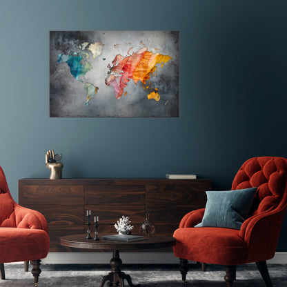 HARMONIOUS EARTH TONES Stampa su tela orizzontale