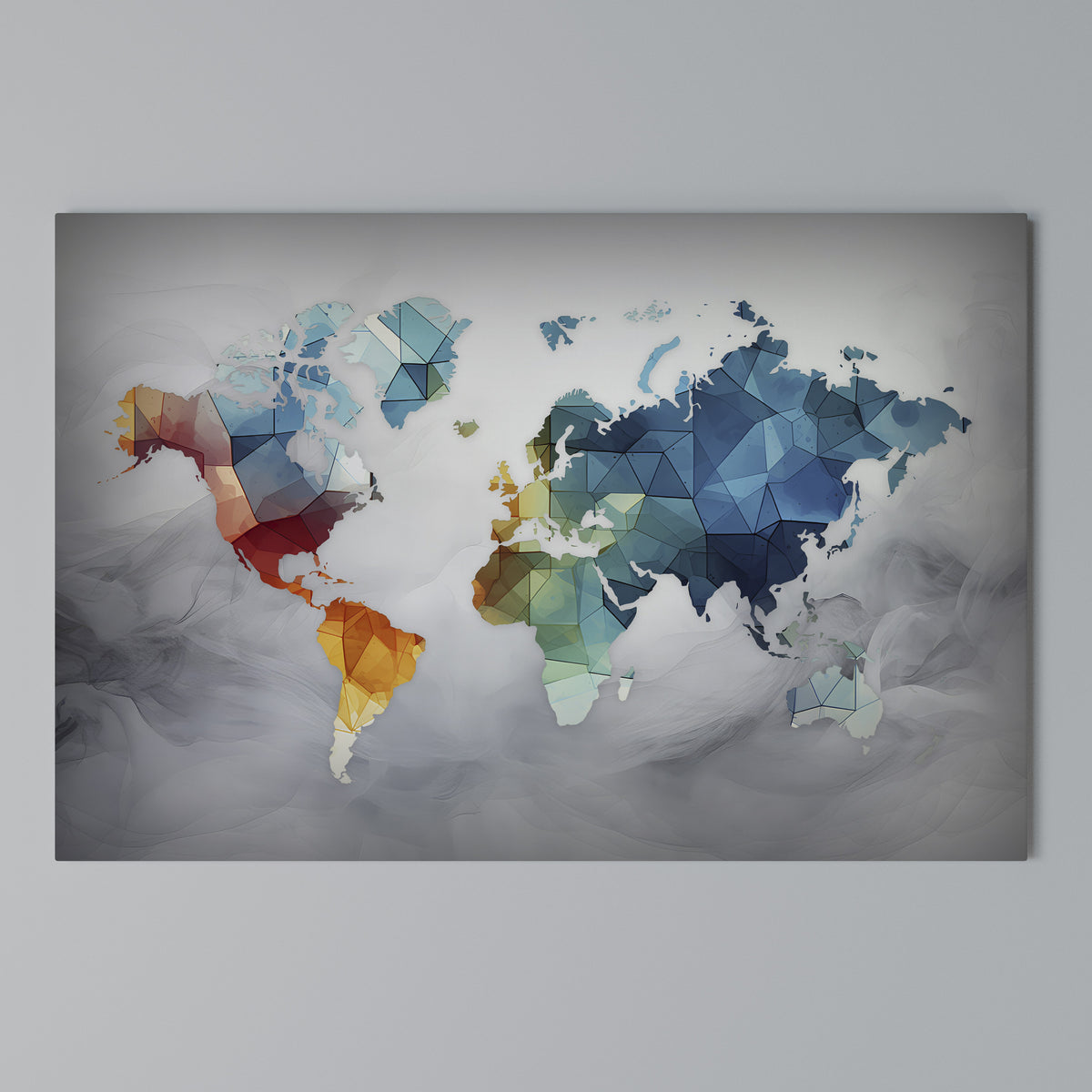 FACETED WORLDVIEW Stampa su tela orizzontale