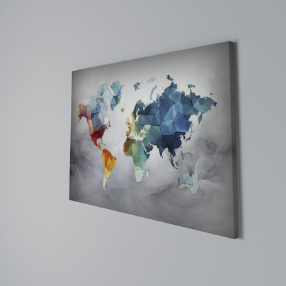FACETED WORLDVIEW Stampa su tela orizzontale