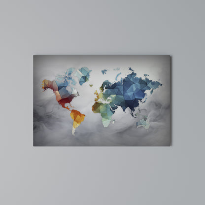 FACETED WORLDVIEW Stampa su tela orizzontale