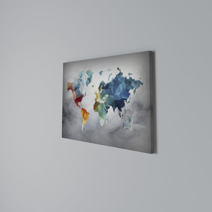 FACETED WORLDVIEW Stampa su tela orizzontale