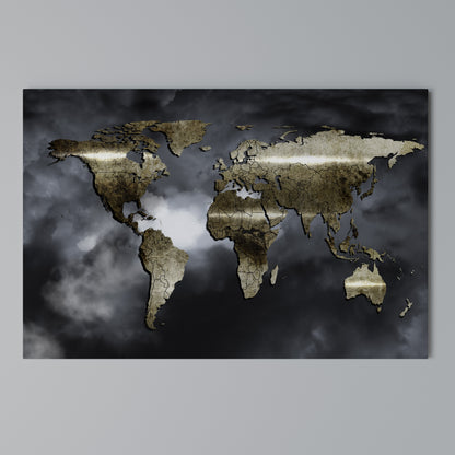 GOLDEN EARTH REVERIE Stampa su tela orizzontale
