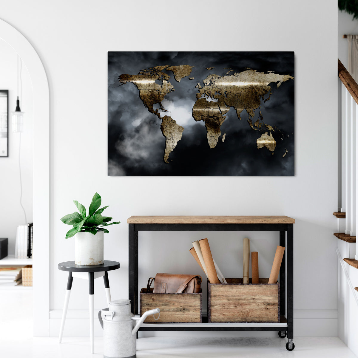 GOLDEN EARTH REVERIE Stampa su tela orizzontale