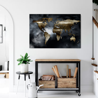 GOLDEN EARTH REVERIE Stampa su tela orizzontale