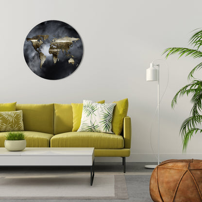 Golden Earth REVERIE - Arte murale rotonda