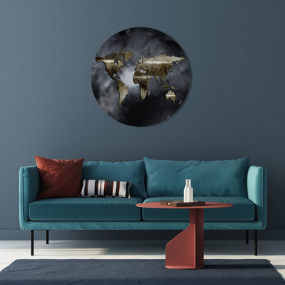 Golden Earth REVERIE - Arte murale rotonda
