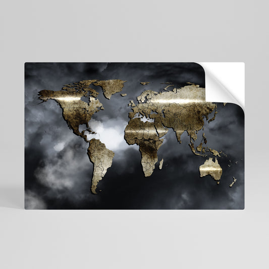 GOLDEN EARTH REVERIE Poster orizzontale staccabile e attaccabile