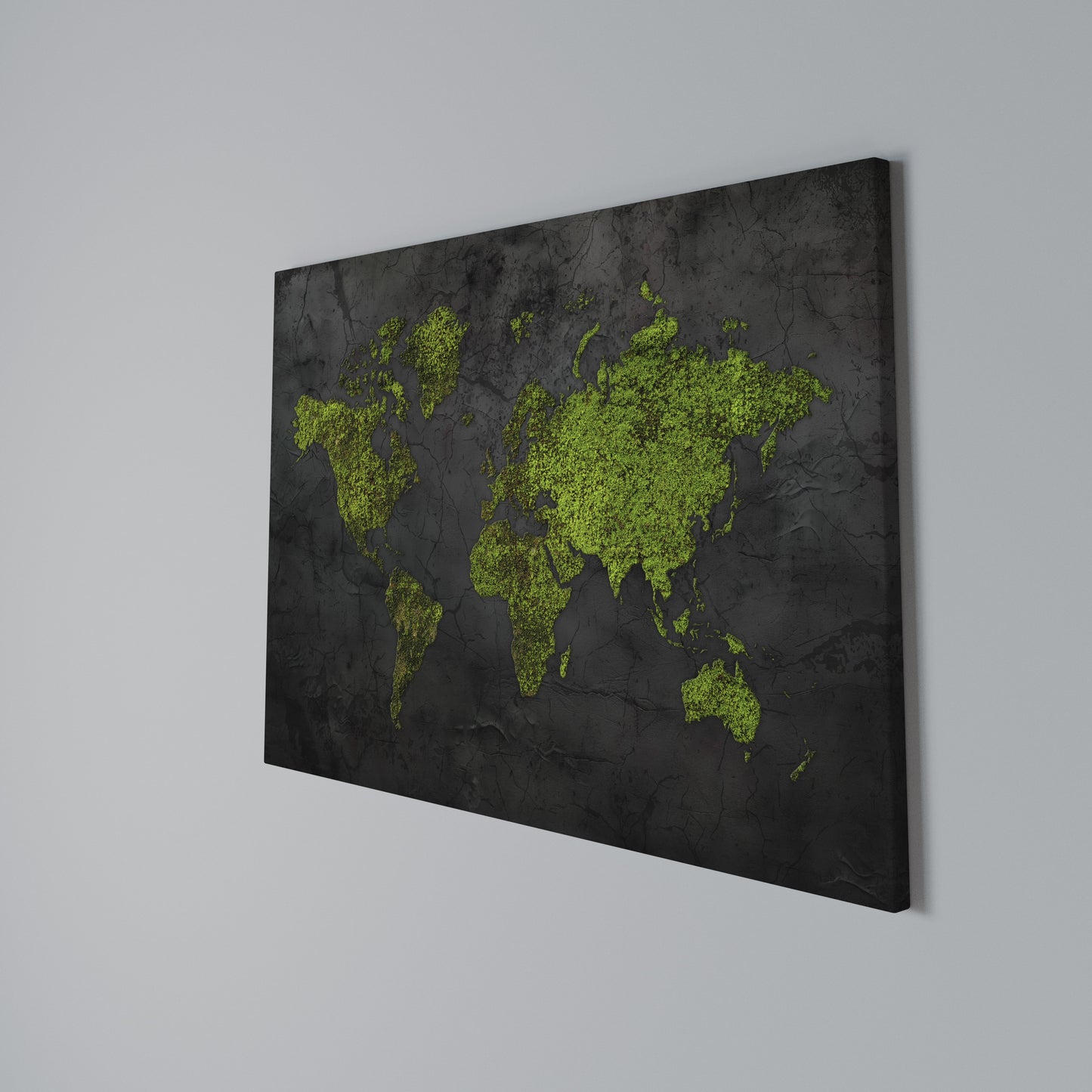 GREENER LANDS EMBRACED Stampa su tela orizzontale