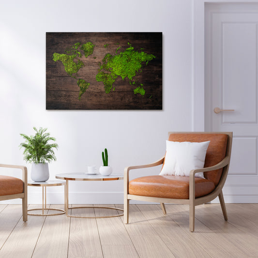 GREEN EARTH VISION Stampa su tela orizzontale