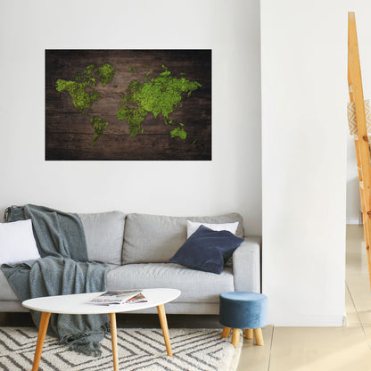 Poster orizzontale staccabile e attaccabile GREEN EARTH VISION