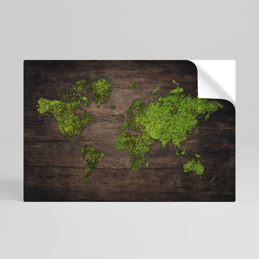 Poster orizzontale staccabile e attaccabile GREEN EARTH VISION