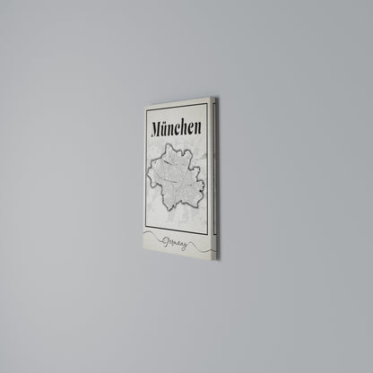 MONOCHROME MÜNCHEN Stampa su Tela Verticale