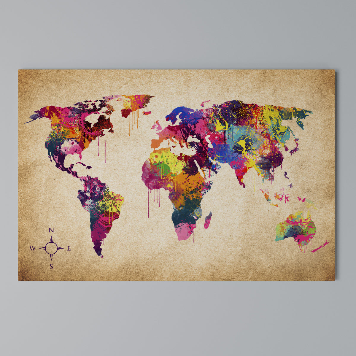 VIBRANT EARTHSCAPE Stampa su tela orizzontale