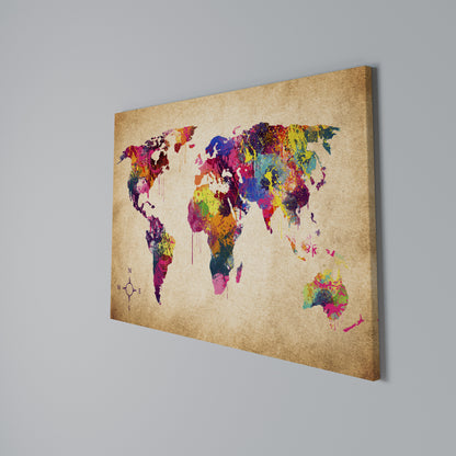 VIBRANT EARTHSCAPE Stampa su tela orizzontale