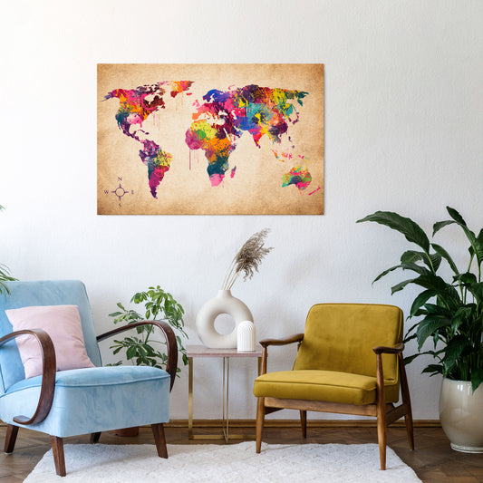 VIBRANT EARTHSCAPE Stampa su tela orizzontale
