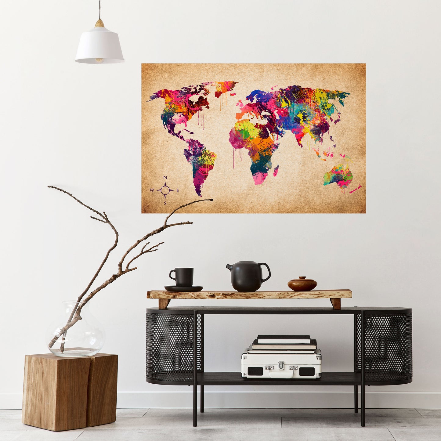 VIBRANT EARTHSCAPE Peel and Stick Horizontal Poster