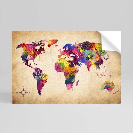 VIBRANT EARTHSCAPE Poster orizzontale staccabile e attaccabile