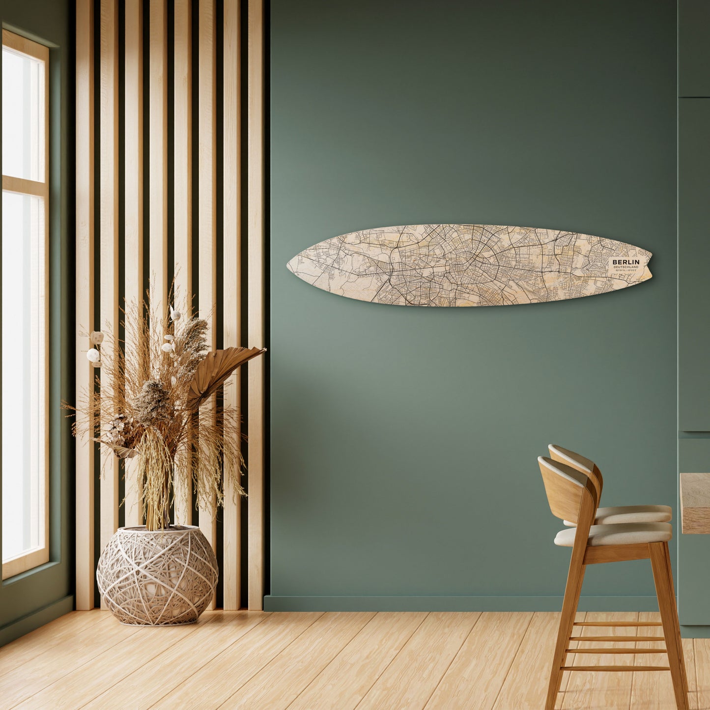 BERLIN PLAN Surfboard Decorative Panel