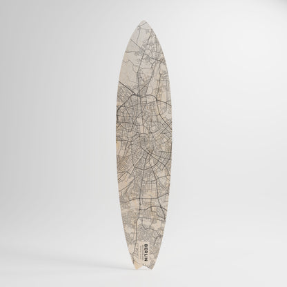BERLIN PLAN Decorative Plywood Surfboard