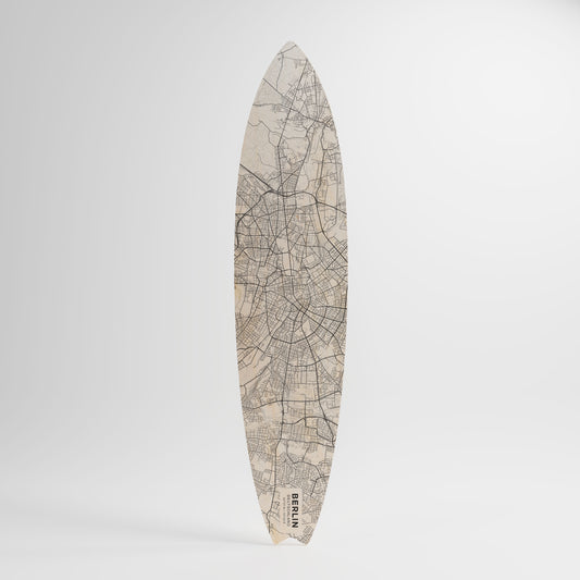 BERLIN PLAN Decorative Plywood Surfboard