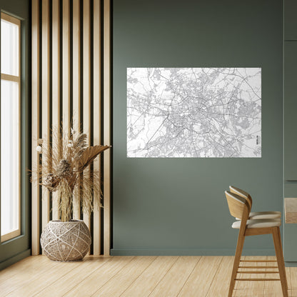 Poster orizzontale staccabile e attaccabile BERLIN PLAN