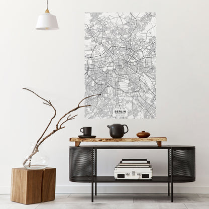 Poster verticale staccabile e attaccabile BERLIN PLAN