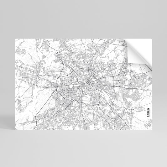 Poster orizzontale staccabile e attaccabile BERLIN PLAN