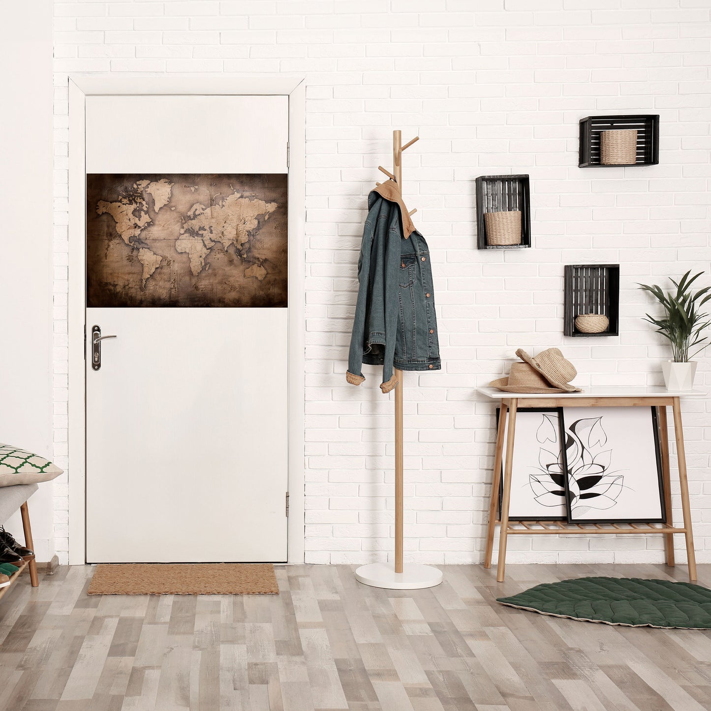 VINTAGE WORLD CHRONICLE Poster orizzontale staccabile e attaccabile