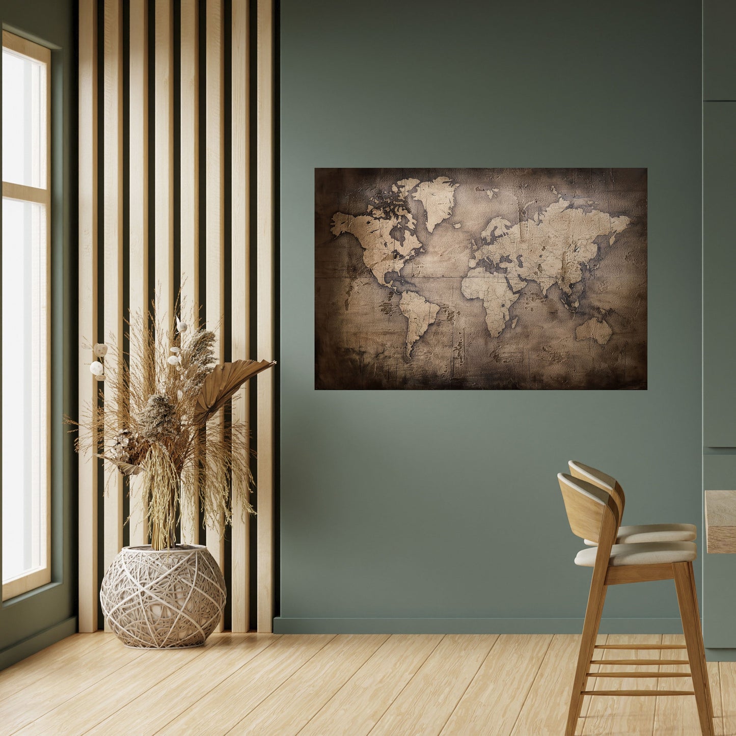 VINTAGE WORLD CHRONICLE Poster orizzontale staccabile e attaccabile