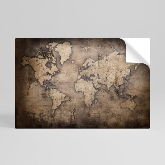 VINTAGE WORLD CHRONICLE Poster orizzontale staccabile e attaccabile