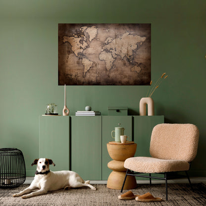 VINTAGE WORLD CHRONICLE Poster orizzontale staccabile e attaccabile